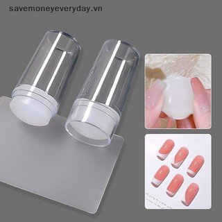 [savemoneyeveryday] 1 Bộ Dụng Cụ Làm Móng Tay Trong Suốt Silicon Dập Stamper Scraper Tấm Hình Ảnh Dụng Cụ In Móng Tay Tự Làm Với Con Dấu In Dụng Cụ Làm Móng Tay [vn]