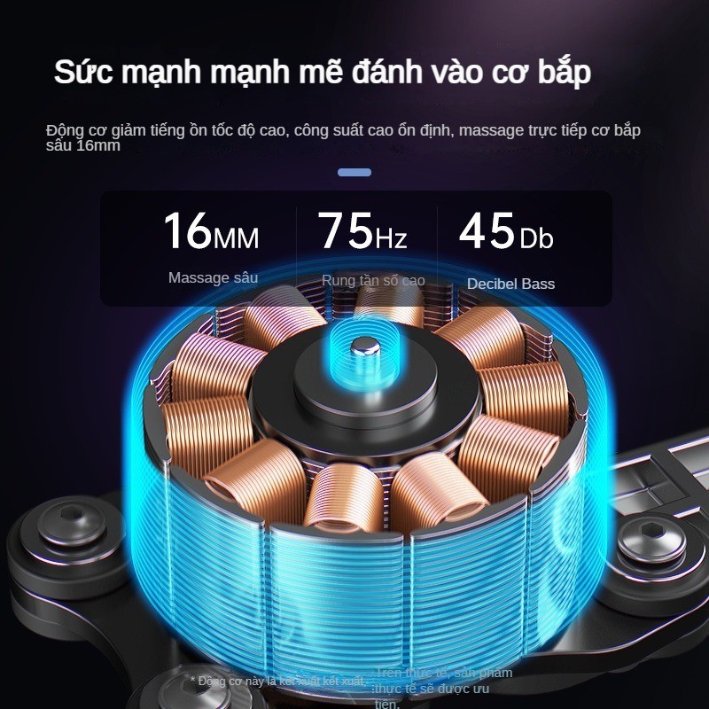 Mới Fascia Gun Mini Đa Tốc Độ Massage Súng Thư Giãn Cơ Điện Thông Minh Màn Hình LCD Cổ Khẩu Trang Súng