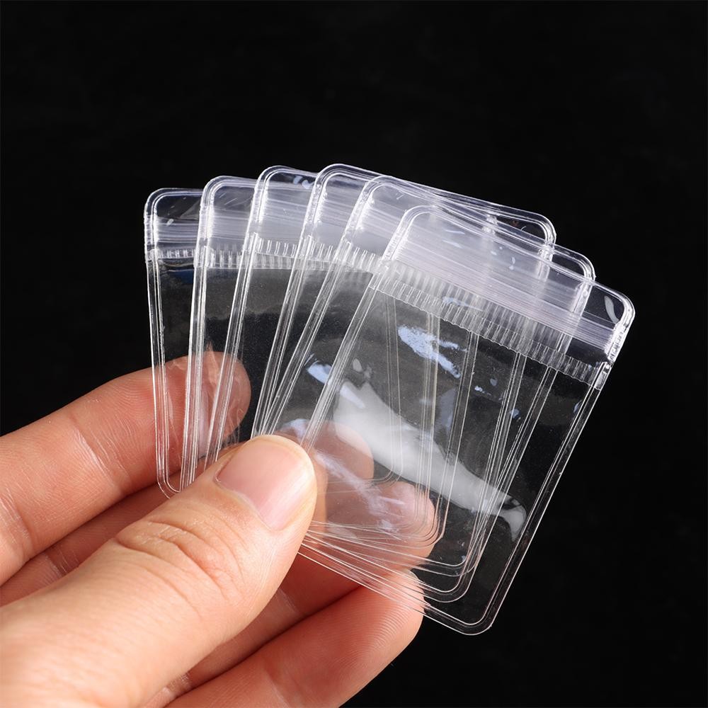 HAPPYNOOK 100 Chiếc Túi Khóa Zip Túi Bảo Quản Chống Bụi Vòng Cổ Vòng Tay Vòng Tay Sử Dụng Rộng Túi Trang Sức