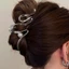 Treeling Chống Trơn Trượt Phụ Kiện Tóc Barrette Kẹp Sóng Kim Loại Vuốt Tóc Kẹp