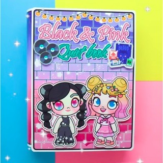 Búp bê giấy Avatar Black & Pink Quiet Book  candy house paper đồ choi thủ công bóc dán diy