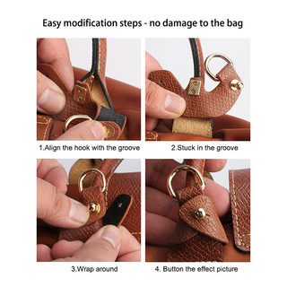 Túi không đấm khóa thích hợp cho Longchamp nhỏ/Vừa/lớn bánh bao túi không đấm khóa phụ nữ cửa hàng túi đổi mới phụ kiện