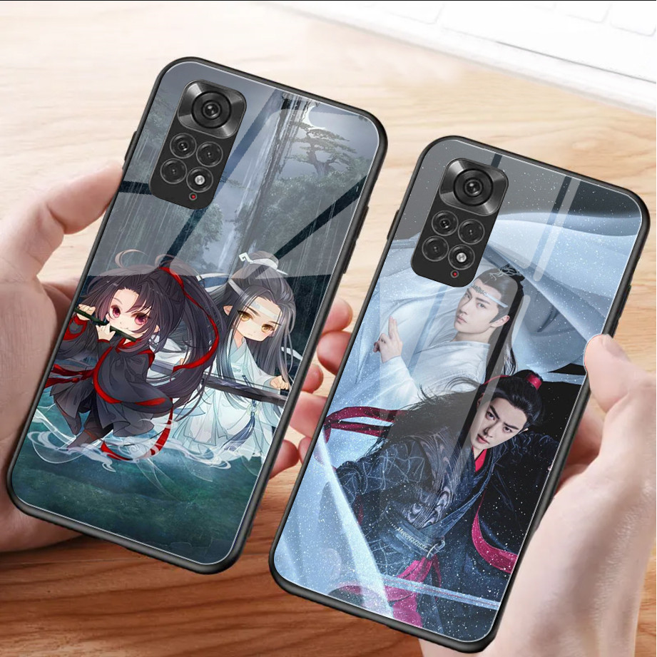 Ốp điện thoại kính cường lực Lan Zhan Wuxian chưa được thuần hóa cho Xiaomi Redmi Note 13 pro plus 12 4G 11 10 5G 9