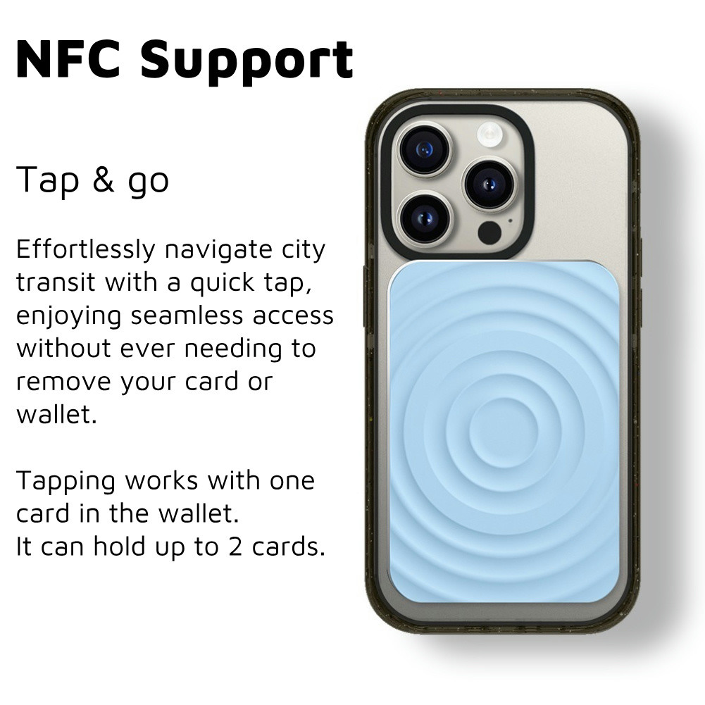 Ví & Giá đỡ điện thoại từ tính INOVAGEN, Túi đựng thẻ hỗ trợ NFC, Xoay dễ dàng, Giá đỡ điện thoại để bàn