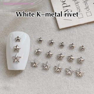 [Beautifulhome] 1 Túi Nail Art Hollow Star Ch 3d Kim Loại Năm Cánh Vàng Bạc Trang Trí Móng Tay Phụ Kiện Làm Móng Tay [Làm Đẹp]