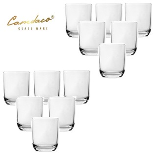 Bộ 12 Ly Thủy Tinh Bầu Lùn Uống Trà Đá 225ML - PCD22003 Cẩm Đạt