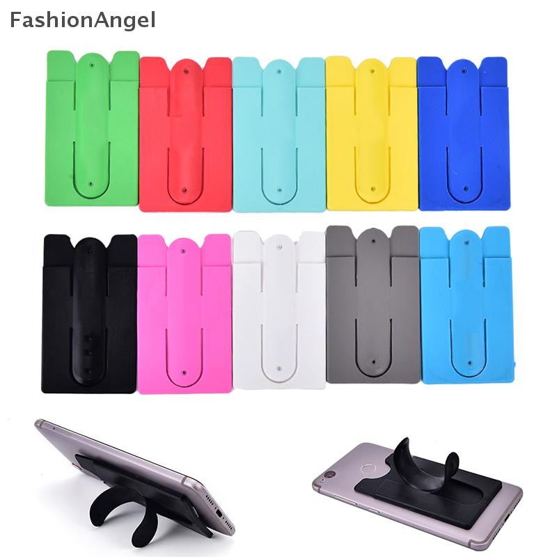 Fashionangel Touch U Shape Giá đỡ điện thoại di động bằng silicon có khe cắm thẻ Bán chạy VN