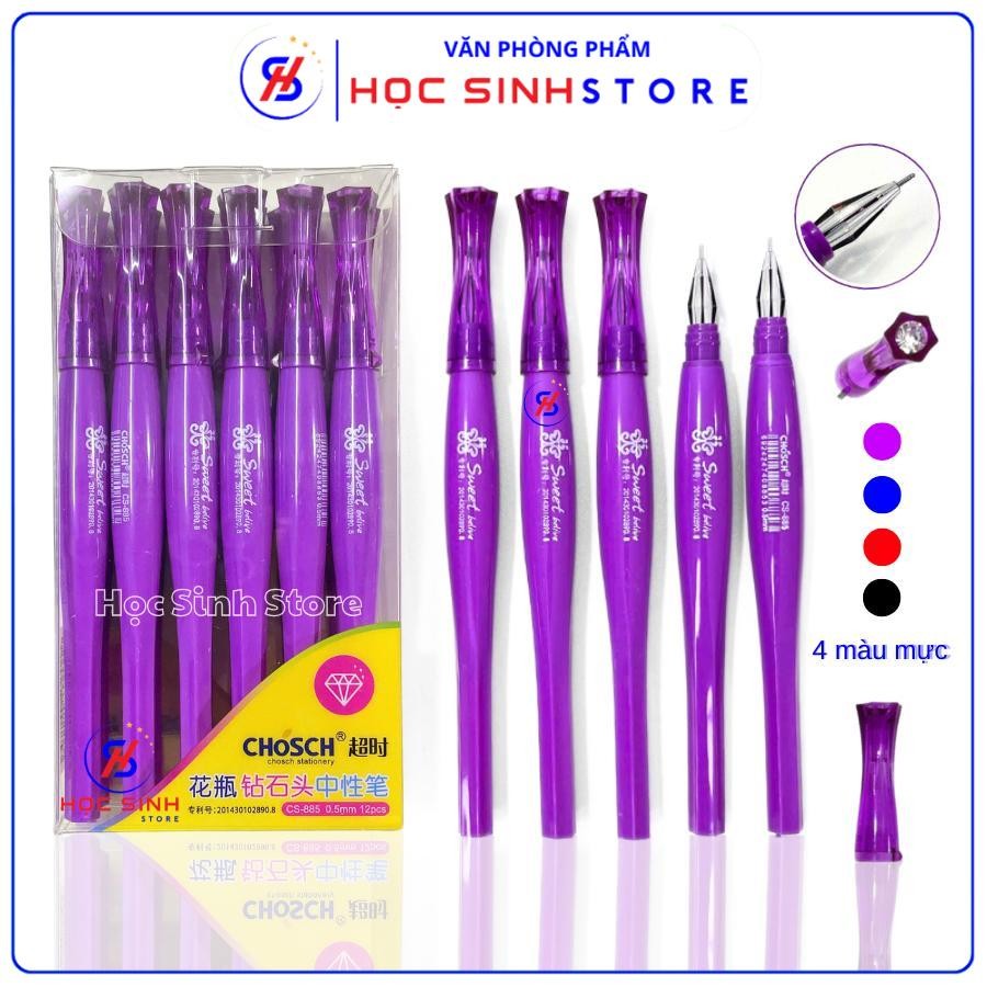 Hộp 12 Bút Gel Chosch CS885 Ngòi Kim 0.5mm Nét Nhỏ Đầu Bút Hình Kim ...