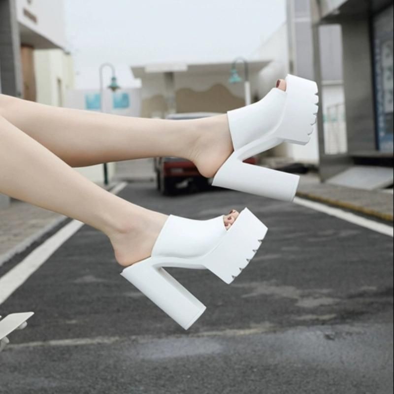 DÉP CG ĐẾ THÔ 14P SIÊU ÊM SANG CHẢNH DéP GiàY Nữ Shoes TGYUH123 BB NN1 CC11