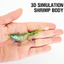 Mồi Tôm Dạ Quang Silicon Mồi Nhân Tạo 10.5cm / 11g Có Hai Móc Treble 6 Màu Crayfish Swimbait Mềm Đúc Mồi.