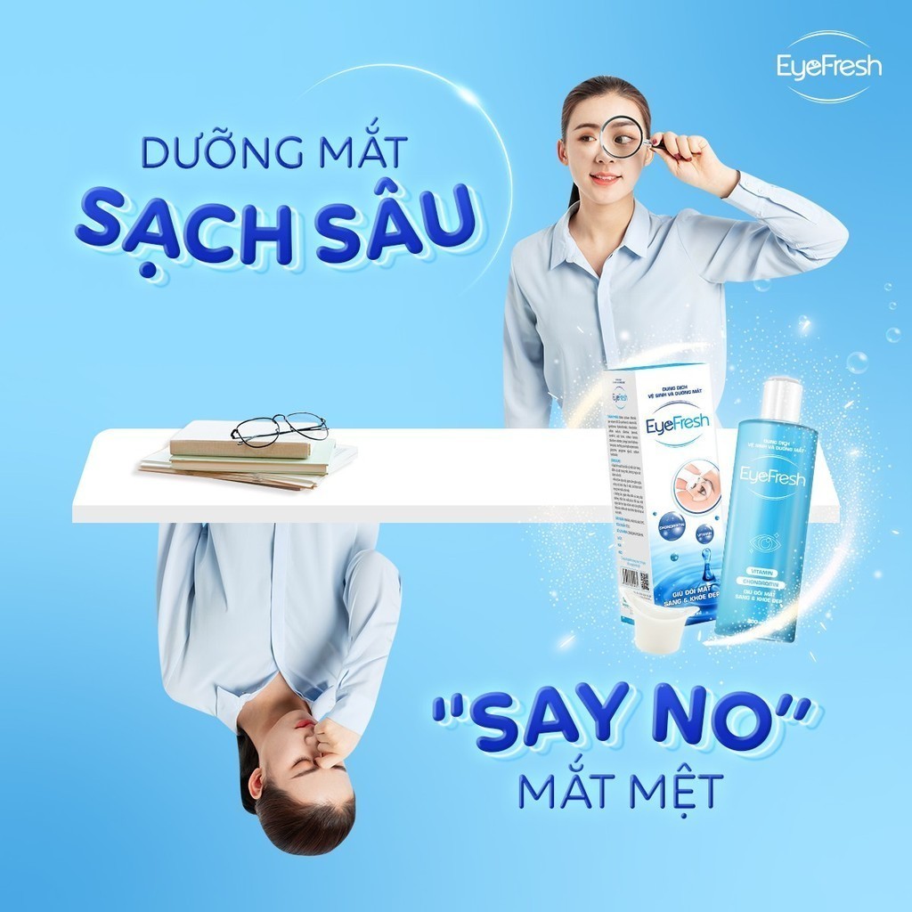Ảnh Nước Rửa Mắt EYEFRESH Kèm Cốc Rửa Vệ Sinh Mắt, Sạch Cặn Trang Điểm và Dưỡng Ẩm Cho Mắt Link live 2