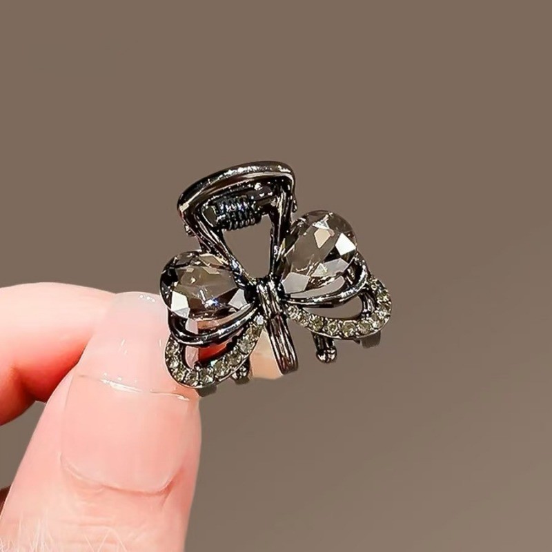 Mauropoli Hàn Quốc kẹp tóc pha lê tinh tế, kẹp nhỏ giữ tóc gãy, mũ đội đầu