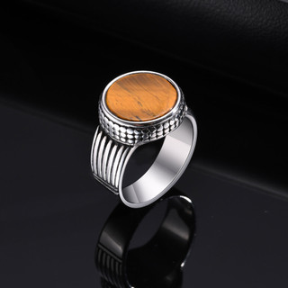 Men's Titanium Steel Ring by Meaeguet Jewelry