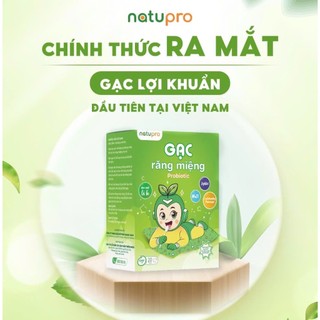 Gạc Răng Miệng NATUPRO Probiotic Dạng Que Dễ Vệ Sinh Lưỡi, Nướu Và Khoang Miệng Của Trẻ Từ 0m+