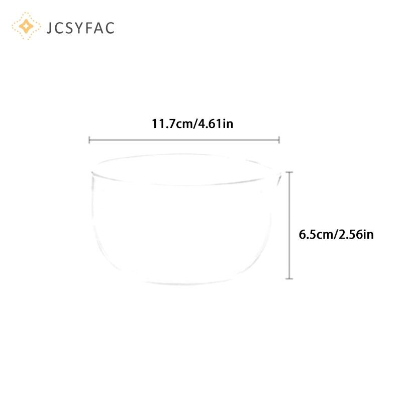 JCSYFAC 350 / 600ml Bát Trà Trong Suốt Có Vòi Hai Lớp Bát Matcha Nhật Bản Chịu Nhiệt Salad Trộn Bát Vi Sóng Mới