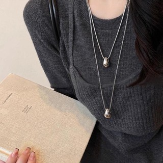 Vòng cổ dây chuyền giọt nước thiết kế tối giản, phù hợp dạo phố