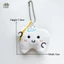 Nhà vệ sinh vui nhộn Móc khóa sang trọng Phim hoạt hình Răng cuộn giấy Poop Búp bê nhồi bông Mặt dây chuyền Vòng chìa khóa ô tô Ba lô Túi trang trí quà tặng trẻ em EMKK