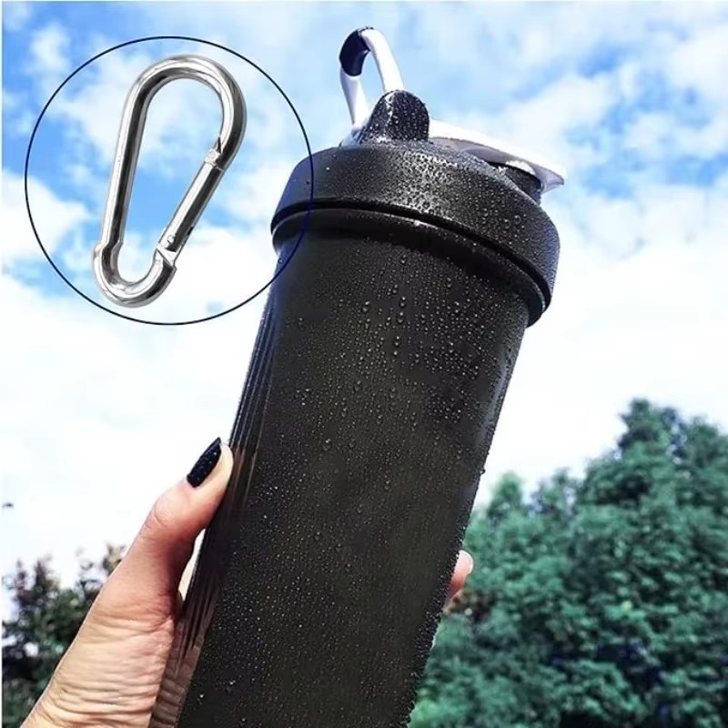 Hợp kim nhôm Lò xo Snap Carabiner Móc khóa liên kết nhanh - Móc khóa leo núi ngoài trời Chuỗi thú cưng