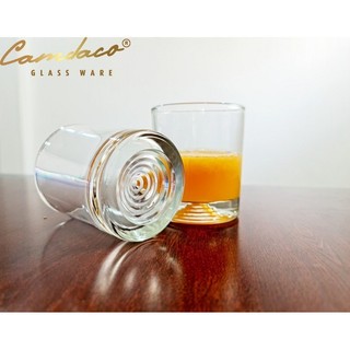 [Giá Xưởng] Bộ 6 Ly Thủy Tinh Tròn Đáy Xoắn PCD22008 Dung Tích 225ml,  Ly Uống Nước Sang Trọng