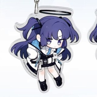 Sunaōkami Shiroko Yuuka Hayase Anime Móc Khóa Xanh Lưu Trữ Nam Móc Chìa Khóa Cho Nữ Hình Thời Trang Acrylic Móc Khóa Mặt Dây Chuyền Quà Tặng