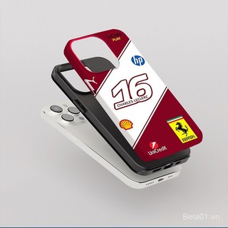 Ốp điện thoại tương thích với iPhone F1 Ferrari Hamilton Leclerc, ốp cho iPhone 16 Pro/15, 14/13 Pro/XS Max, ốp bảo vệ mới IWBC