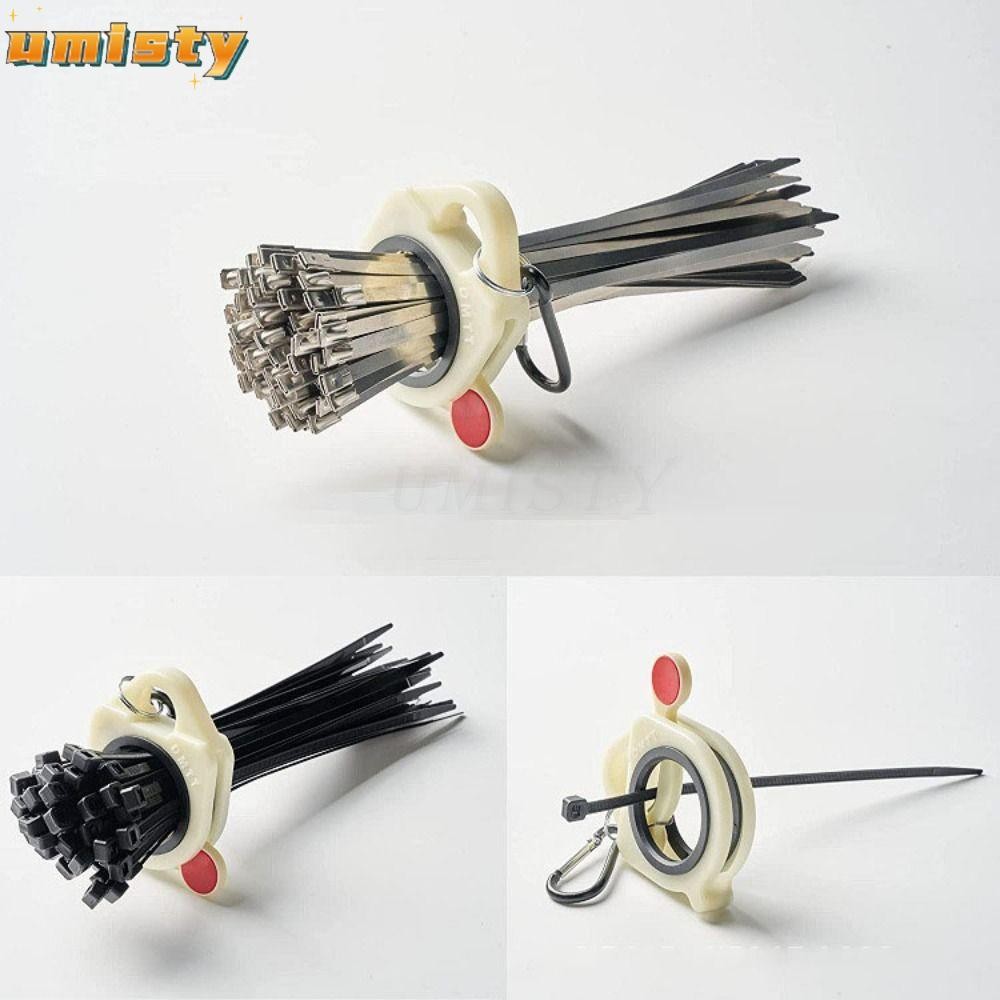 Dụng cụ sắp xếp dây buộc cáp UMITY, Giá đỡ dây buộc cáp lưu trữ ổn định huỳnh quang, Dụng cụ lưu trữ dây buộc cáp bằng nhựa di động