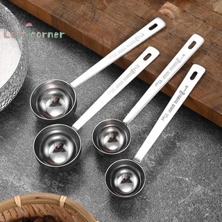 [Lostcorner] Muỗng đo cà phê bằng thép không gỉ 15 / 30ml Muỗng đo cà phê sữa Muỗng đậu có tay cầm dài Muỗng cà phê Nướng dụng cụ pha cà phê [Mới]
