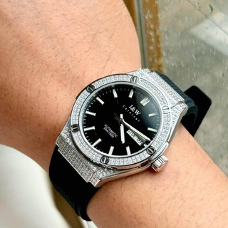 Đồng hồ nam chính hãng I&W Carnival IW55851 IW55851G 55851 55851G mặt full đá máy cơ Seiko