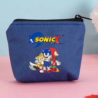 Ví Sonic Dây Kéo Đồng Xu Zero Ví Thẻ Ngân Hàng Túi Bảo Quản Thời Trang Trẻ Em Quà Tặng Sinh Nhật