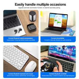 900mbps USB WiFi 6 Bluetooth 5.4 Adapter 2 trong 1 Dongle Dual Band 2.4G 5G Mạng Không Dây Wlan Thu