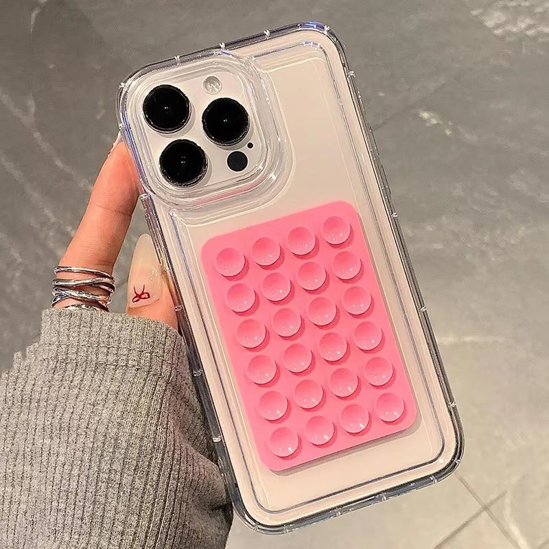 Ốp Điện Thoại Cho iPhone 16 15 14 Pro Max 11 12 13 Pro 7 8 Plus XR X XS SE2 3D Hút Trong Suốt Chống Sốc