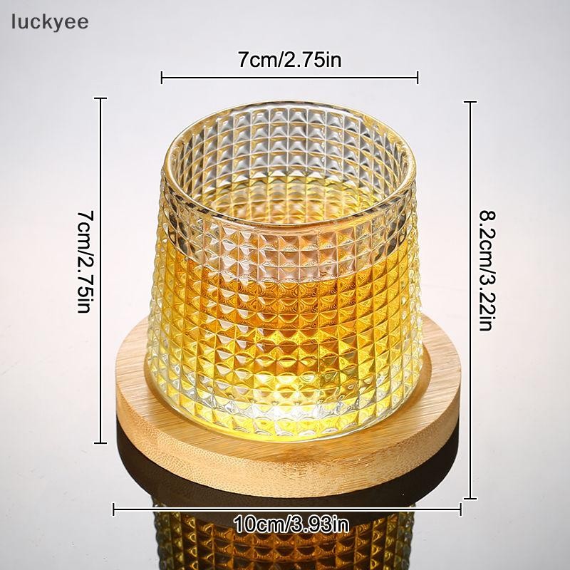 Luckyew Sáng Tạo Kính Thủy Tinh Cocktail Rượu Brandy Cốc Nước Nước Trà Cốc Tiệc Uống Thủy Tinh Tumbler TQ