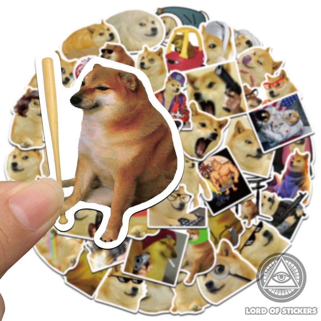 50 Sticker Cheems Doge Meme Chó Vui Nhộn Hài Hước