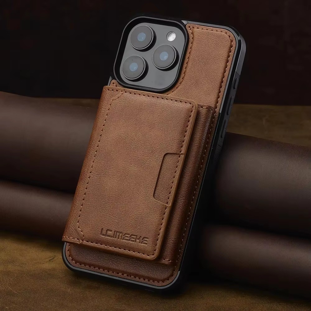Ốp Ví Có Thể Tháo Rời Cho IPhone 16 Pro Max 15 14 Plus 13 12 11 XS XR X 7 8 SE 2022 2020 2024 Cho Vỏ Điện Thoại Da Từ Tính MagSafe Có Hộp Đựng Thẻ Lật Bảo Vệ Nam Nữ C