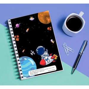 Sổ Tay Lò Xo PHI HÀNH GIA Kích Thước A6 Giấy Kem Cao Cấp Định Lượng 190gsm