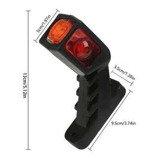 De 12V 24V Xe Tải LED Đuôi Đèn Phía Sau Dừng Đèn Báo An Toàn Ngược Đèn Sương Mù