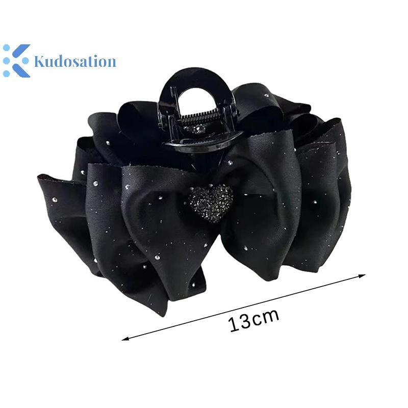 Kudosation Tinh Tế Sáng Bóng Lớn Kẹp Tóc Tính Khí Thanh Lịch Móng Vuốt Tóc Cho Nữ Bé Gái Công Chúa Mũ Đội Đầu Phụ Kiện Tóc Thời Trang Quà Tặng