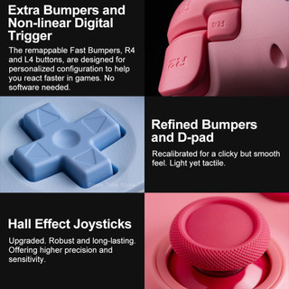 8bitdo Ultimate 2C Bộ Điều Khiển Công Tắc Bluetooth Tay Cầm Chơi Game Không Dây NS Phụ Kiện Hiệu Ứng Hall Cần Điều Khiển Xúc Giác D-Pad