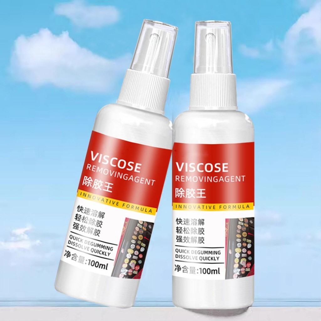 Chất tẩy rửa nhẹ nhàng 100ml cho keo dán poster, xịt hai mặt, dùng cho kính và thép không gỉ