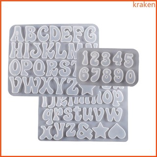 Kra Silicone Bảng Chữ Cái Khuôn Số Chữ Khuôn Nhựa Dính Cho Thủ Công DIY Tiệc Sinh Nhật Đám Cưới Trang Trí Nhà Cửa