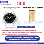 Áp dụng cho dây đeo đồng hồ da cá sấu Vacheron Constantin 18mm 20mm 22mm — ảnh 8