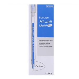 Hộp 12 Cây Bút Gel Crown MTJ-500 (0.4mm) - Chọn màu.