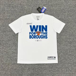 2025 Post-Season Senix Knicks Bộ đồ tập bóng rổ Bộ đồ chụp ảnh thể thao Antony Downs Áo thun ngắn tay khô nhanh