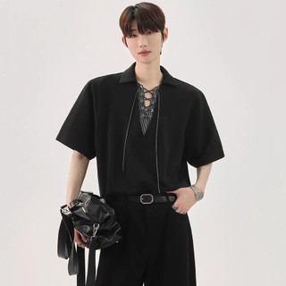 Áo sơ mi nam POLO tay ngắn thời trang và phổ biến thiết kế phong cách Hàn Quốc nhẹ nhàng phong cách sang trọng phong cách trung tính