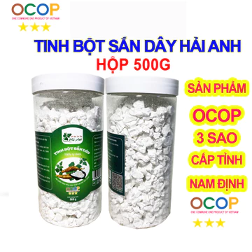 Tinh bột sắn dây Hải Anh (hộp 500g), bột sắn dây đạt chuẩn OCOP tỉnh Nam Định, thanh nhiệt,mát gan