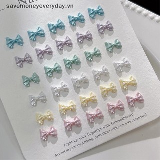 [savemoneyeveryday] 50 Chiếc Ngọc Trai 3D Nail Art Bow Charm Cho Móng Tay Thiết Kế Trang Trí Phụ Kiện Làm Móng Tay Nơ Đồ Thủ Công DIY [vn]