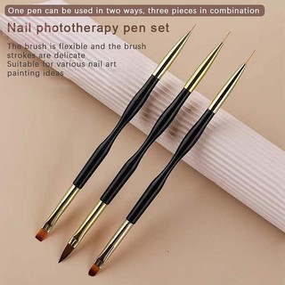 [HORK] Bộ cọ lót móng tay nghệ thuật sọc kiểu Pháp Mẹo bút vẽ dòng siêu mỏng Dual End Uv Gel Paing Brush Dụng cụ làm móng tay VN