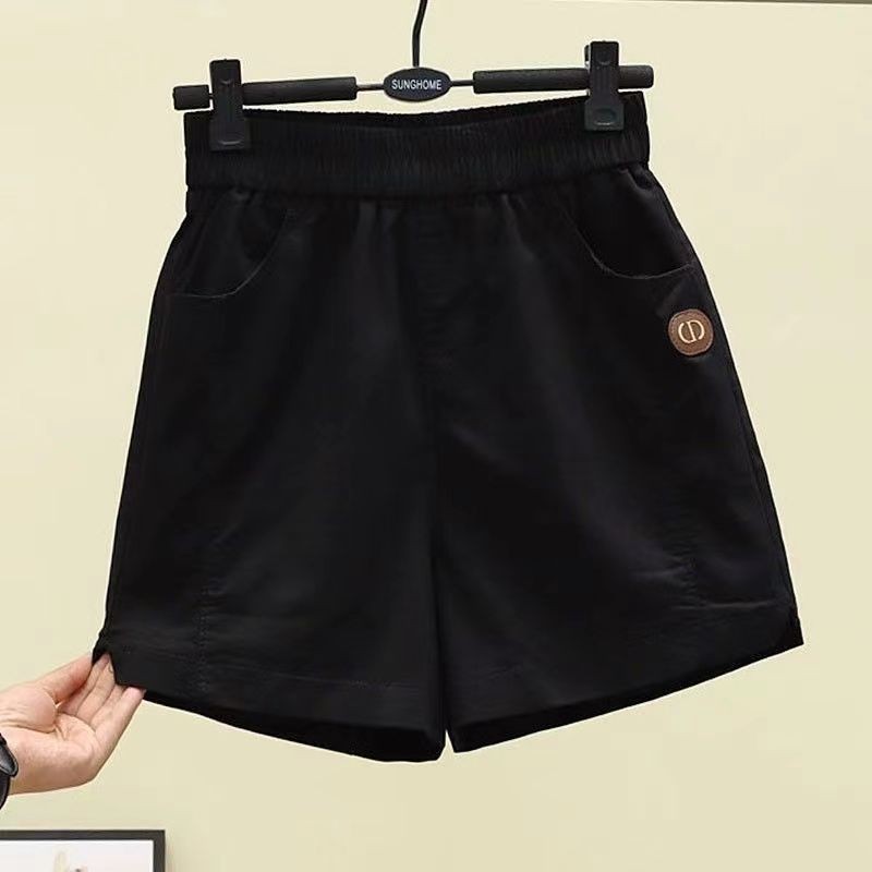 Quần short nữ mùa hè dáng rộng Quần chữ A thời trang eo cao Hàn Quốc