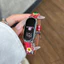 Dây Đeo Hoa Da Denim Dễ Thương Cho Xiaomi Smart Band 10 9 8 NFC Slim Woman Vòng Tay Dây Đeo Xiaomi Mi Band 9 10 Dây Đeo Thay Thế Phụ Kiện