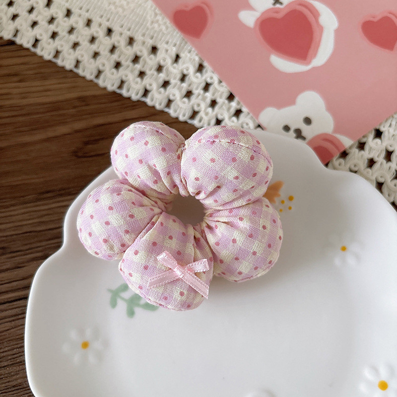 Dây buộc tóc hợp thời trang 3D Cotton Đầy hoa buộc tóc